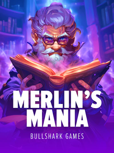 Merlin‘s Mania slot game logo