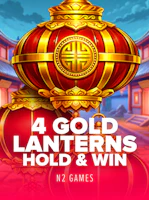 4 Gold Lanterns Hold and Win