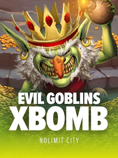 Evil Goblins xBomb slot game logo