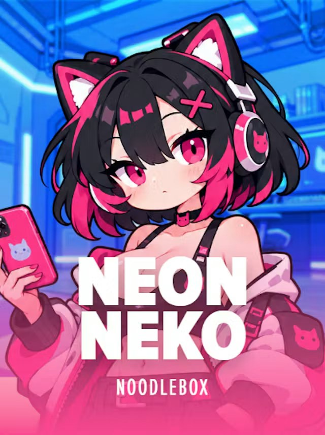 NoodleboxによるNeon Neko スロットゲーム - Stake.com