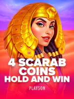 4 Scarab Coins: Hold and Win