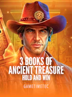 3 Books of Ancient Treasure (Hold and Win)