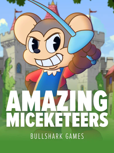 Amazing Miceketeers slot game logo