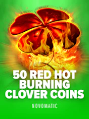 50 Red Hot Burning Clover Coins