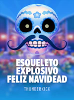 Esqueleto Explosivo Feliz Navidead