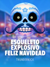 Esqueleto Explosivo Feliz Navidead