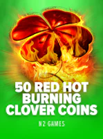 50 Red Hot Burning Clover Coins