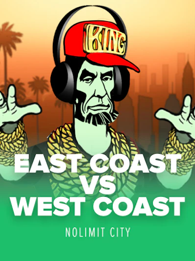 East Coast vs West Coast slot game logo